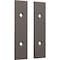 Ekena Millwork Premium Barn Door Hollow Core Plates (set of 2), Bronze Texture GB6001HCPBZ - alternate 4